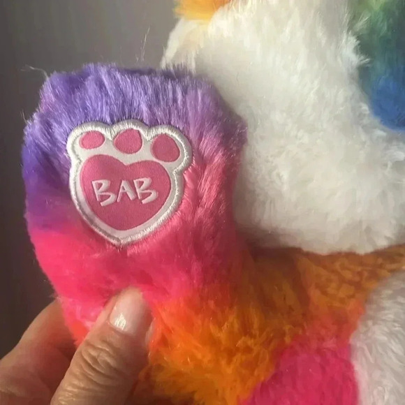 Build-A-Bear Workshop Pop of Color Rainbow Panda Teddy 16" Plush - Picture 3 of 4